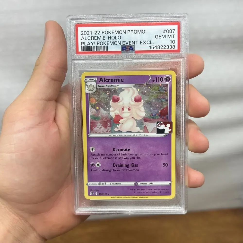 2021-22 POKEMON PROMO #087 ALCREMIE-HOLO PLAY! POKEMON EVENT EXCL PSA 10